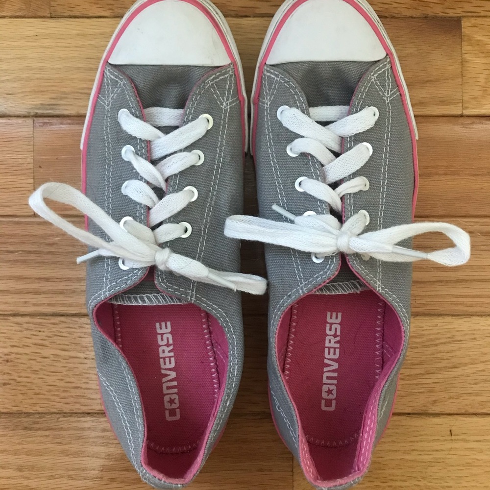 Gray and Pink Converse